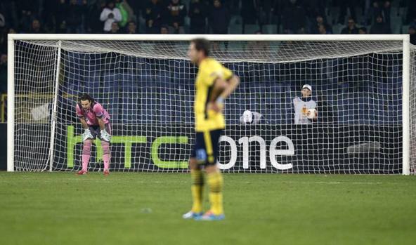 L'amarezza di Marchetti, non certo impeccabile. Action Images